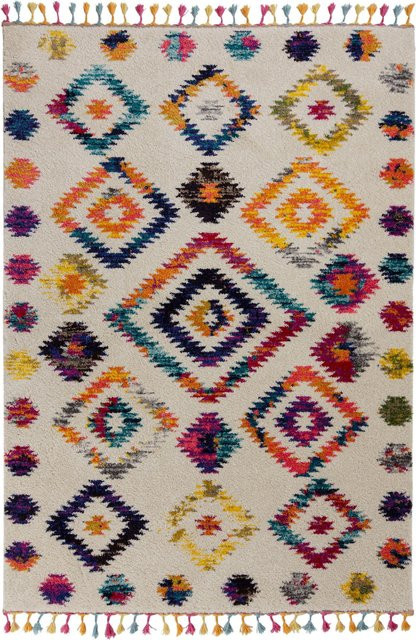 Abstrakt Teppich ARUN von Kadima Design in Bunt, B/T: 80 x 150 cm - Bild 1