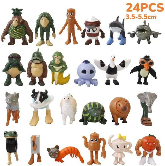 Linyi toy Tung Tung Sahur Bauklötze 24-teiliges Set PVC Bunt / Mehrfarbig - Bild 1