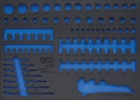 BGS Werkstattwageneinlage 3/3 4020-5 in Blau aus Kunststoff für Art. 4020 - Bild 1