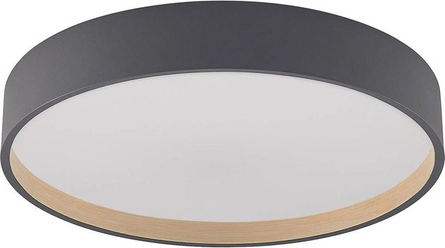 Lindby LED Deckenleuchte Todor Schwarz mit Leselampe und Fernbedienung dimmbar - Bild 1