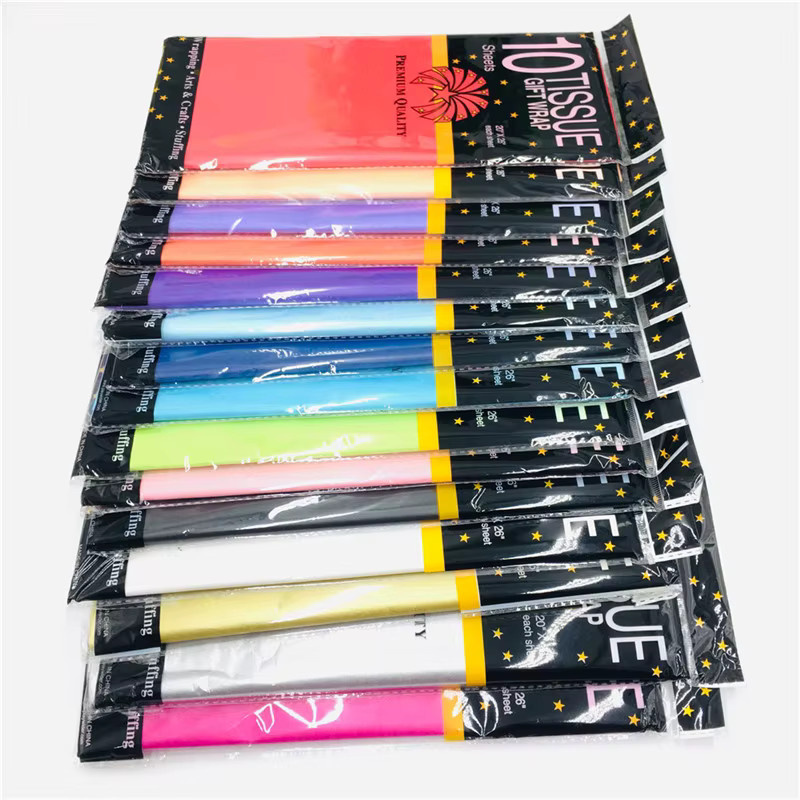 YingYuYuan Store Seidenpapier Rot für DIY Bastelarbeiten und Geschenkverpackungen, 10 Blatt, B: 50 cm, B: 66 cm - Bild 2