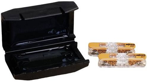 CellPack EASY-PROTECT Inline Gelbox Verbindungsklemmen für flexible und starre Leiter 0,2-4mm² in Schwarz - Bild 1