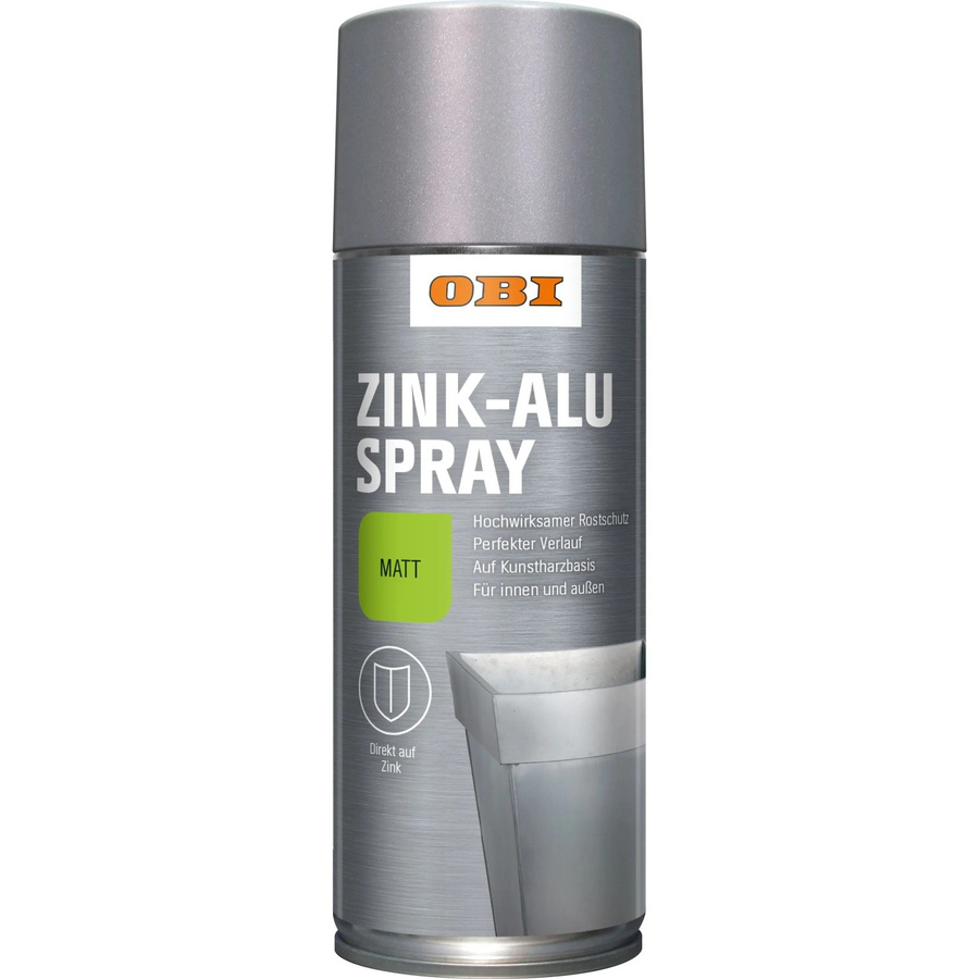 OBI Zink-Alu Spray Silbergrau matt 400 ml - Bild 2