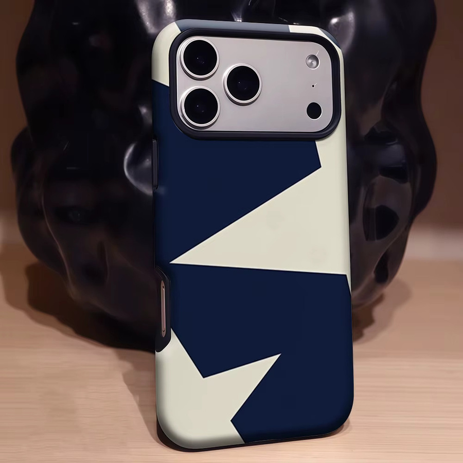 Aegis Schutzhülle mit MagSafe für iPhone 17 16 15 14 13 Pro Max aus hartem PC im Marine-Stern-Design in Blau - Bild 3