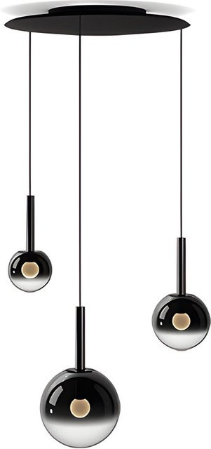 Occhio Luna sospeso cloud 3 LED-Pendelleuchte in Dark Chrome und Schwarz matt mit Tunable White (2700K - 4000K) - Bild 1