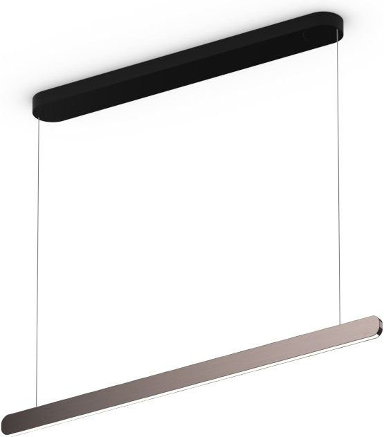 Occhio Mito linear volo 100 up LED-Pendelleuchte in Schwarz matt mit Phantom-Ausführung, höhenverstellbar von 65 bis 165 cm, dimmbar und mit einstellbarer Farbtemperatur (2700K - 4000K) - Bild 1