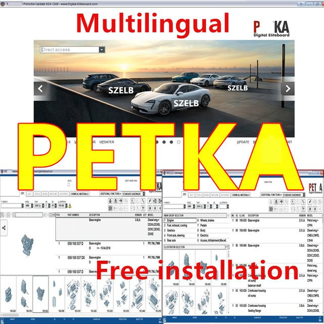 PETKA 8.3-V Autoreparatur-Software für Audi, VW, Skoda und Seat inklusive elektronischem Teilekatalog - Bild 1