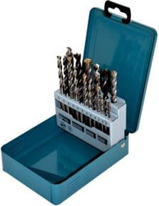 Makita Bohrer-Set D-46202 aus Edelstahl mit Carbide-Spitze, 18-teilig, Blau - Bild 1