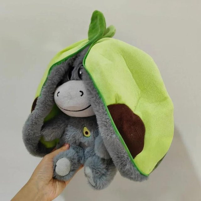 Yiran toy Baby Erdbeer-Esel, Plüschtier, Stofftier, 30 cm, ab 3 Jahre - Bild 1