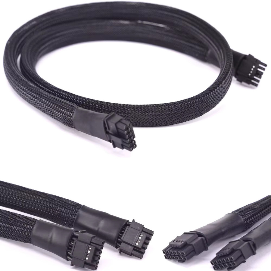 T.F.SKYWINDINTL GPU-Verlängerungskabel ATX 3.0 16-Pin 12VHPWR PCIe Gen 5.0 Adapter für 600W, Schwarz - Bild 4