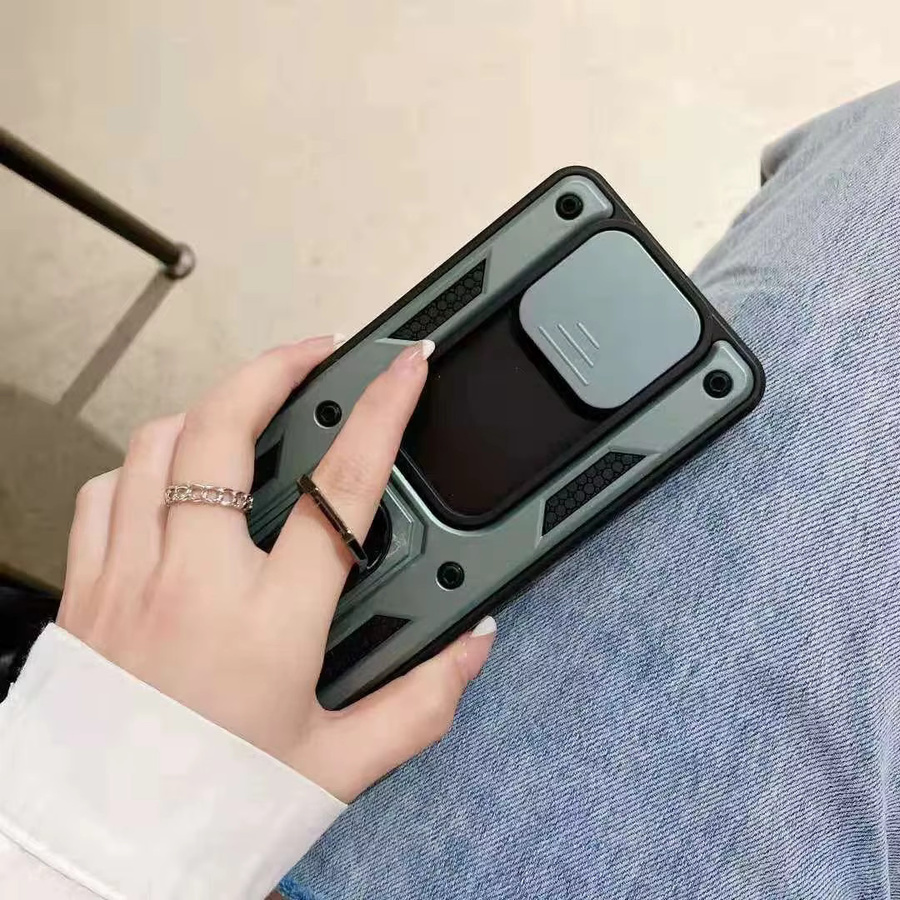 Stoßfeste NFC Schutzhülle für Xiaomi Poco X3 Pro mit magnetischem Ring und Kamera-Schutz in Gold - Bild 4