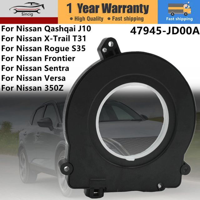 Lenkwinkelsensor für Nissan Qashqai, X-Trail, Frontier, Sentra und Versa in Schwarz, Teilenummer 47945-JD00A - Bild 1