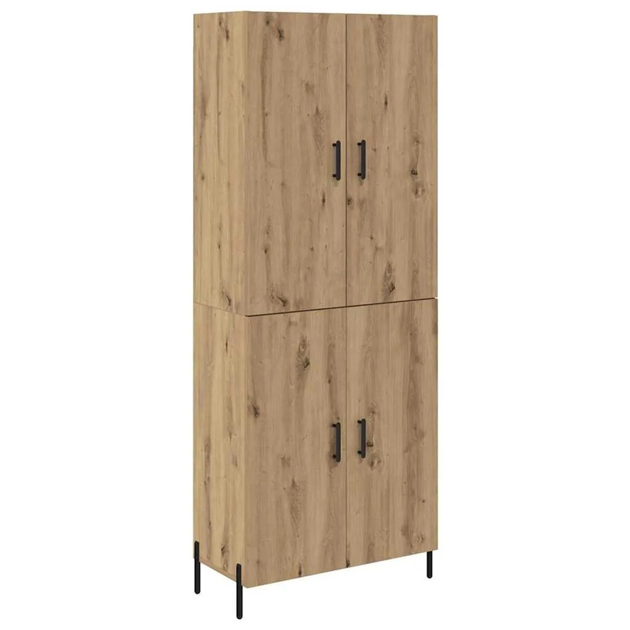vidaXL Highboard Artisan-Eiche in Braun aus Holzwerkstoff, B/T/H: 69,5 x 34 x 180 cm - Bild 2