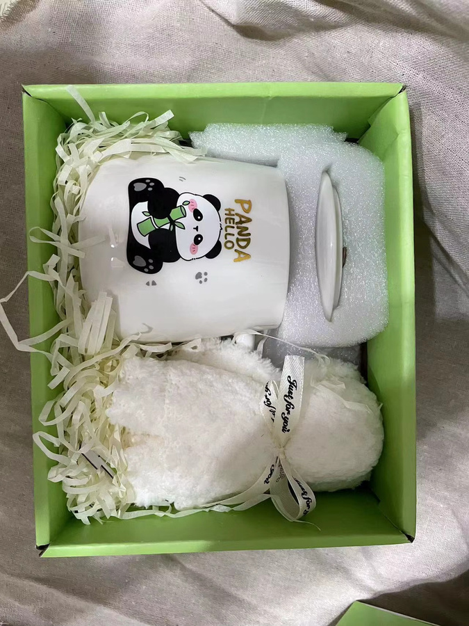 Weiße Panda Keramiktasse für Erwachsene - Bild 2