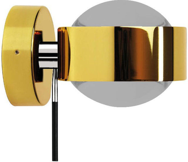 Top Light Puk Mini Wall Wandleuchte in Gold/Chrom mit matter Glaslinse - Bild 1