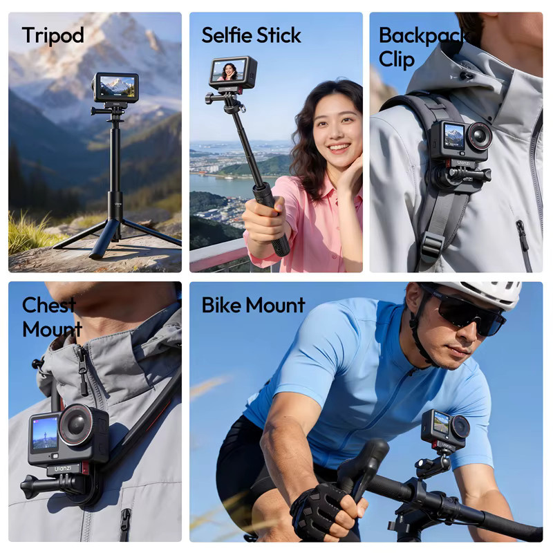 Ulanzi OA24 Metall-Magnetischer Schnellwechseladapter in Schwarz für DJI Action 6, DJI Nano und GoPro zur Nutzung mit Stativ- und Brusthalterungen - Bild 6