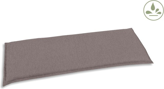 GO-DE TEXTIL Gartenbankauflage für 2-Sitzer in Taupe mit Schaumstofffüllung - Bild 1