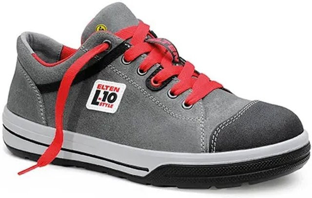 Elten Sicherheitshalbschuh Vintage Pirate Low ESD S3 aus Rindleder in Schwarz-Grau Gr. 41 - Bild 1