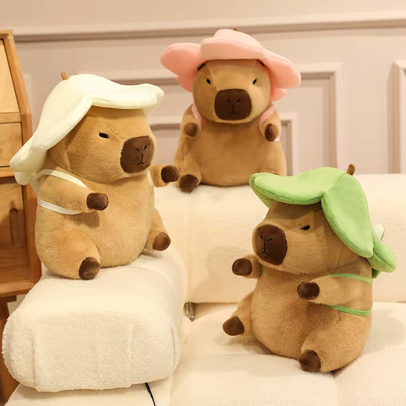 MIAOOWA Reise Capybara Plüsch Spielzeug, Stofftier Puppe - Bild 2