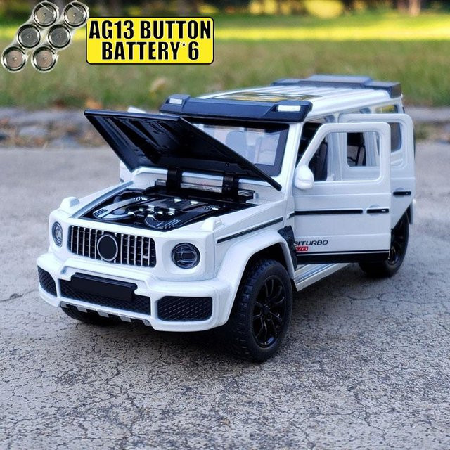 Linyi toy car Mercedes Benz G700 Getuntes Geländefahrzeug, Modellauto, 1:32, Metall, mit Sound und Licht, ab 14 Jahren - Bild 1