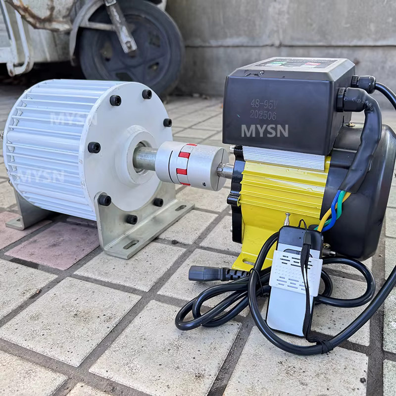 MYSN Magnetisches Stromgeneratorsystem für Wasserturbinen, Geräuscharmer Energiegenerator (5KW bis 30KW, 12V-400V) - Bild 2