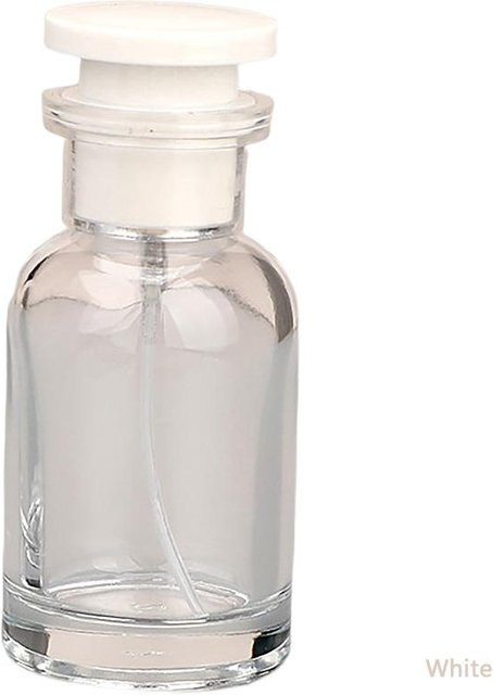 BagFashion Parfümflasche aus Glas, 30 ml, weiß, zylindrisch, nachfüllbar - Bild 1