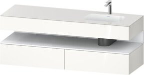 Duravit Einbauwaschtisch-Möbel-Set Qatego in Weiß, B/T/H: 160 x 50 x 60 cm - Bild 1