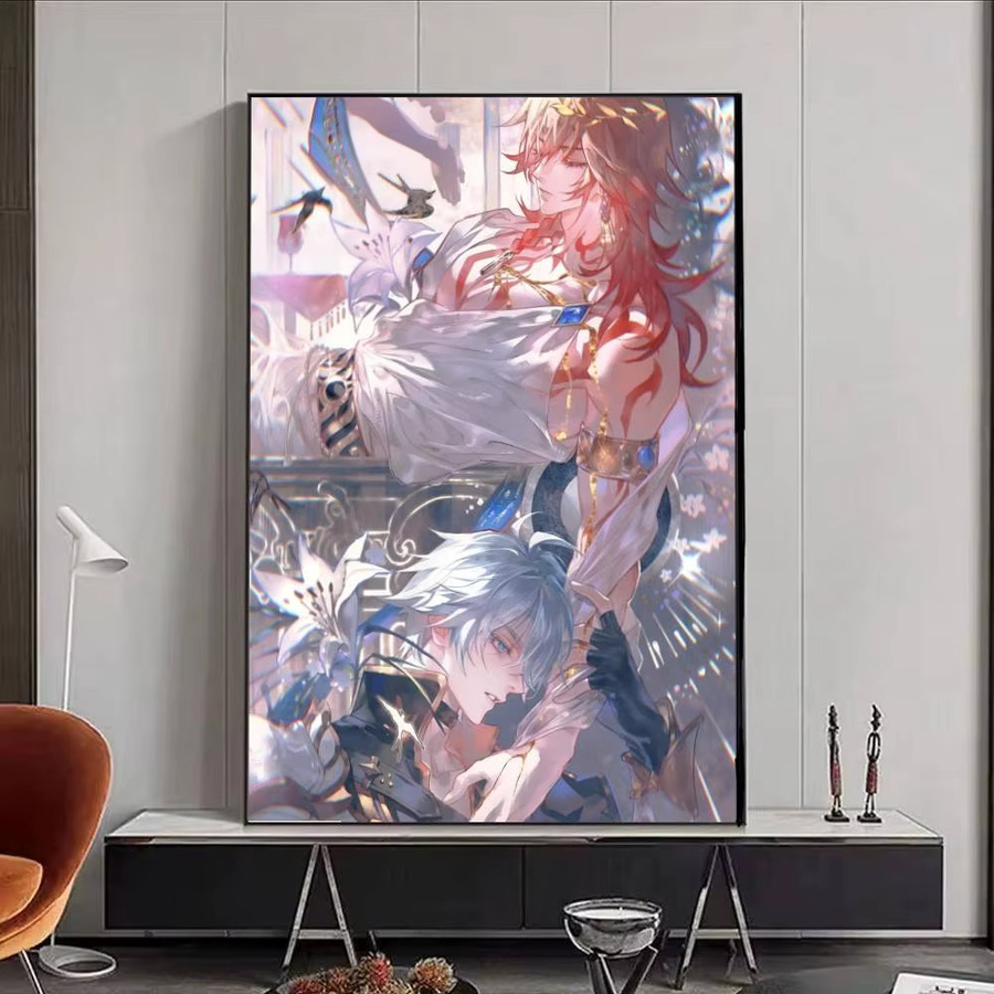 Selbstklebender Anime Game Poster Druck Phaidon And Mydei Star Rail Motiv in Mehrfarbig - Bild 5