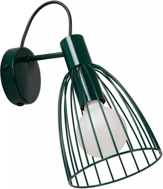 Licht-Erlebnisse Wandlampe für Kinderzimmer aus Metall in Grün, schwenkbar, E27, Breite: 15 cm - Bild 1