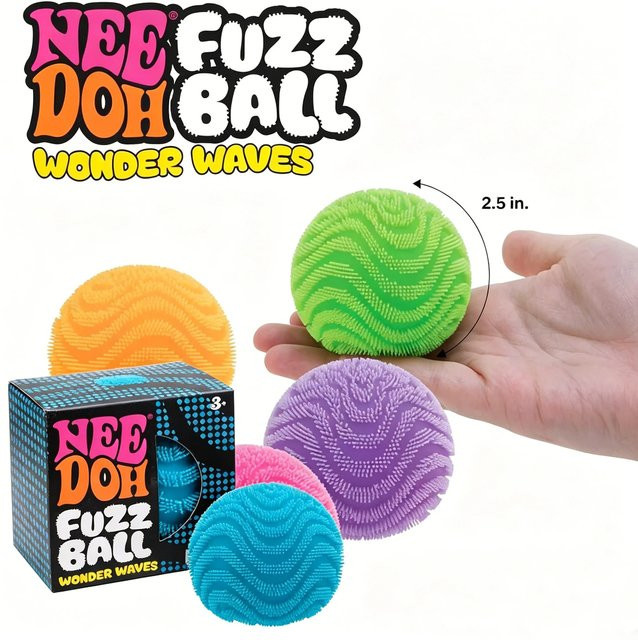 Schylling NeeDoh Fuzz Ball, Stressball, Weich - Bild 1