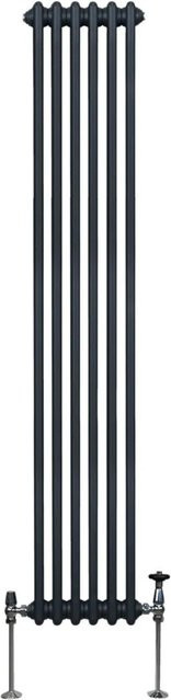 Monstershop Traditioneller 3 Spalten Heizkörper aus Stahl in Anthrazitgrau, Höhe: 180 cm, Breite: 29,2 cm - Bild 1