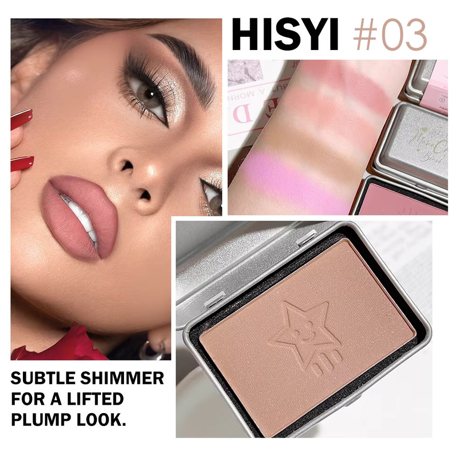 HISYI Star Blush Compact, mattes Rouge - Bild 3