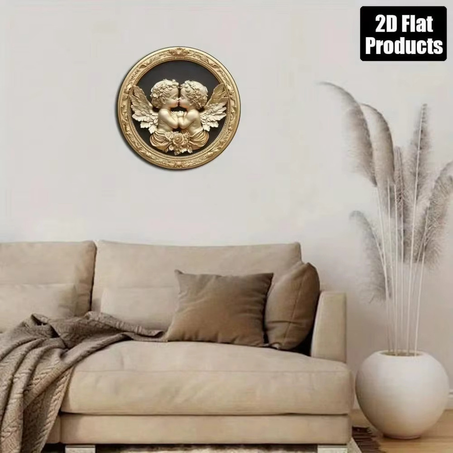 CIFBUY Modernes Wandtattoo Abstrakt Rund in Gold zur Dekoration von Wohnzimmer, Schlafzimmer oder Büro, Durchmesser: 20 cm - Bild 2