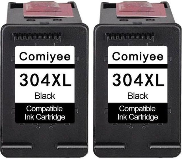 2 Schwarz Tintenpatronen XL kompatibel für HP 304 304XL für DeskJet 2620 2630 2632 3720 3730 3750 und Envy 5020 5030 5032 - Bild 1