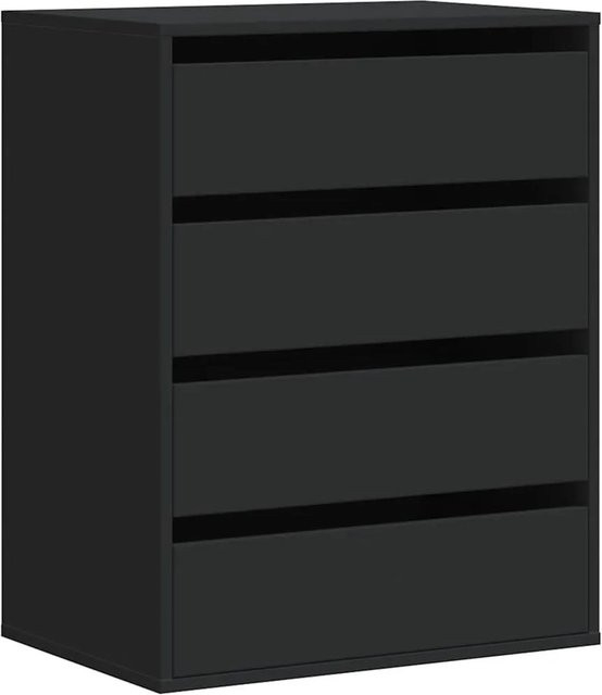 vidaXL Kommode Schwarz aus Holzwerkstoff B/T/H: 60 x 41 x 76 cm - Bild 1