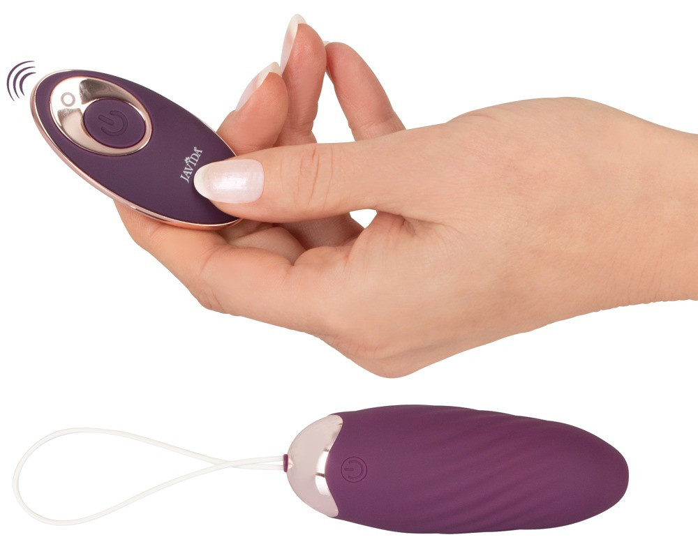 JAVIDA Vibro-Ei RC Shaking Love Ball in Purple, 98 g, steuerbar per Fernbedienung - Bild 2