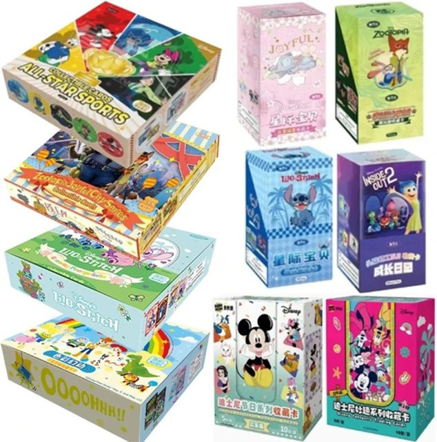 Disney Mickey Friends Zootopia Stitch Bear Frozen, Sammelkarten - Bild 1