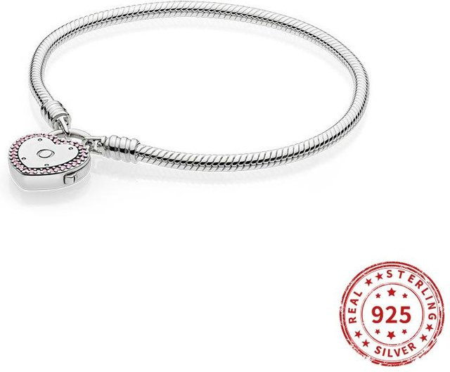 Armband 925 Silber, Perle, Zirkonia, Damen, 20cm - Bild 1