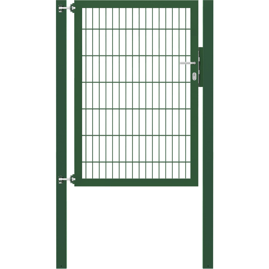 Einzeltor Flexo Plus in Grün mit Pfosten aus Stahl, Breite: 100 cm, Höhe: 140 cm, Pfosten: 80 x 80 cm - Bild 2