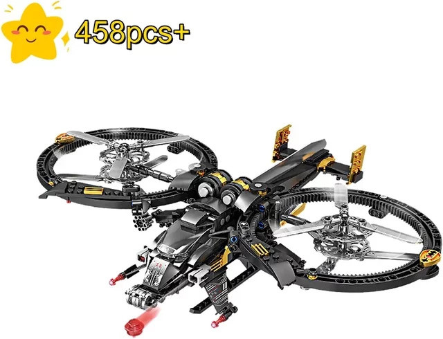 HUATEC Science Fiction Aricraft Starfighter Variable Mecha Mini Bricks Baustein Set in Schwarz - Bild 1