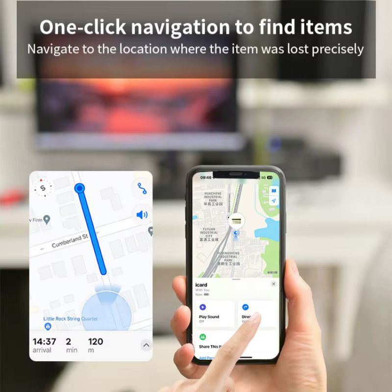4-teiliges Smart-Tag Bluetooth-Tracker Set kompatibel mit Apple Find My zur Ortung von Gepäck, Geldbörsen und Schlüsseln - Bild 3