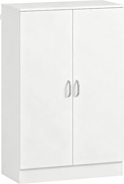 HOMCOM Schuhschrank modern in Weiß aus melaminbeschichteter Spanplatte mit Soft-Close-Türen, B/T/H: 70 x 35 x 108 cm - Bild 1