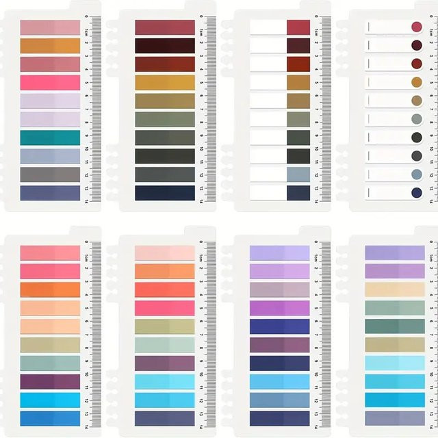 200 Stück transparente Index-Aufkleber in Mehrfarben, beschreibbare und wasserfeste Seitenmarkierungsflaggen aus Kunststoff als neu positionierbare Buchmarker - Bild 1