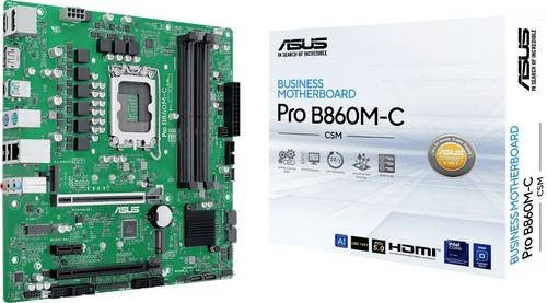 Asus B860M-C-CSM Micro-ATX Mainboard mit Intel B860 Chipsatz und Sockel LGA 1851 - Bild 1