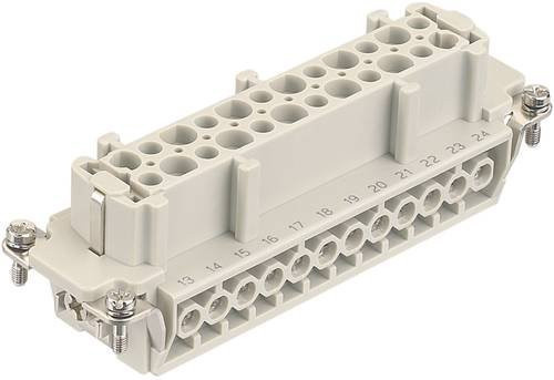 HARTING Stifteinsatz 09360242701 mit 24 Schrauben in Grau aus Kunststoff - Bild 1