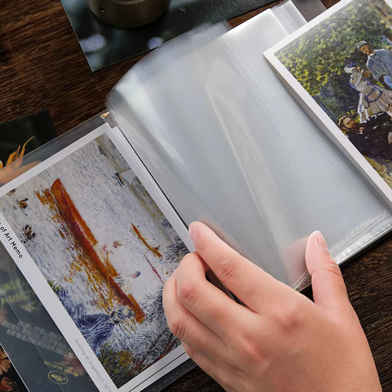 Wasserdichtes A6 Sammelbuch aus transparentem PP mit 40 Blättern zur Aufbewahrung von Fotos und Broschüren - Bild 2