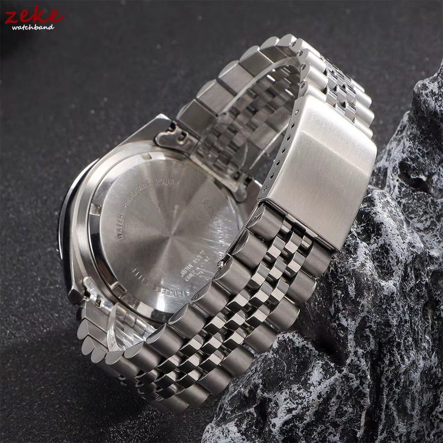 Uhrenarmband Edelstahl, Herren, gebogenes Ende - Bild 4