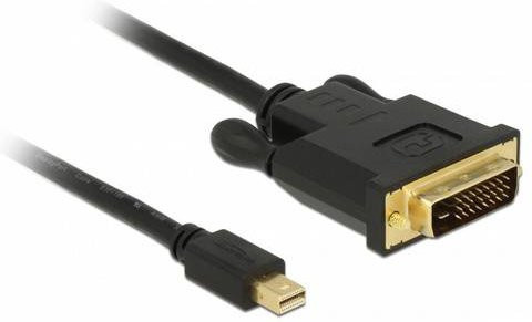 Delock Mini-DisplayPort auf DVI-D 24+1pol Anschlusskabel Schwarz 0,5 m - Bild 1