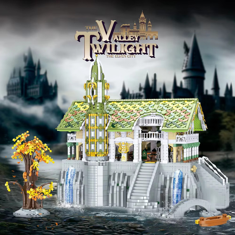 Der Herr der Ringe Elben-Flussdal-Schloss, Bausteine-Set, Fantasy - Bild 4