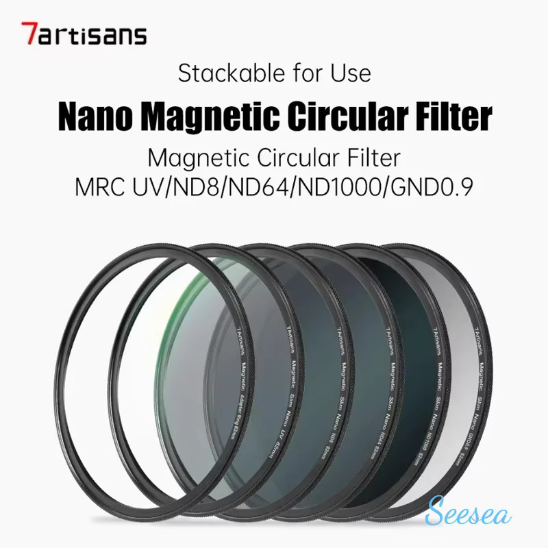 7artisans Nano Magnetisches Objektivfilter-Set 67-82mm mit MRC UV, CPL, ND8, ND64, ND1000, GND0.9 und Black Mist Diffusion 1/4 für Kameraobjektive - Bild 4